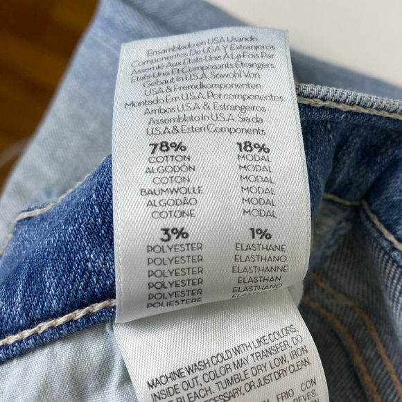 Mother The Rascal Snippet Ripped Ankle Straight Jeans Size 24 - Picture 13 of 15